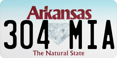 AR license plate 304MIA