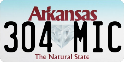 AR license plate 304MIC