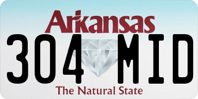 AR license plate 304MID