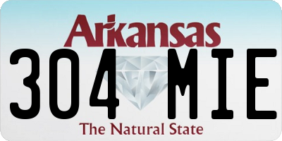 AR license plate 304MIE