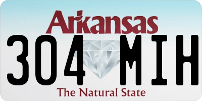AR license plate 304MIH