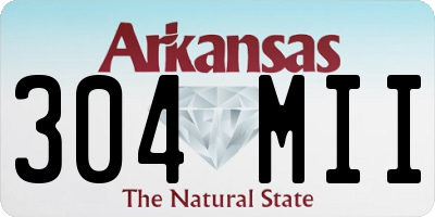 AR license plate 304MII