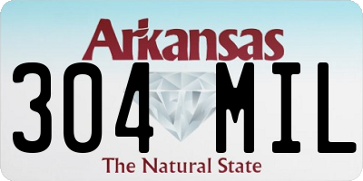 AR license plate 304MIL