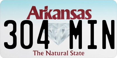 AR license plate 304MIN