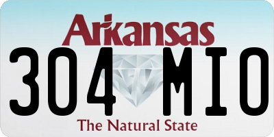 AR license plate 304MIO