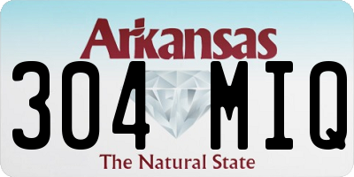 AR license plate 304MIQ