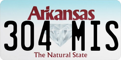 AR license plate 304MIS