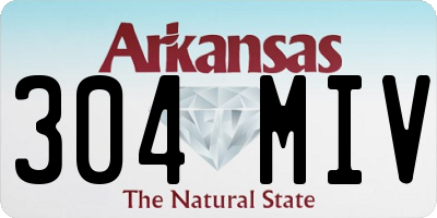 AR license plate 304MIV