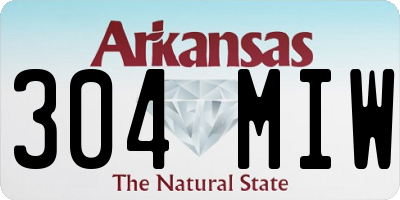 AR license plate 304MIW