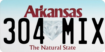 AR license plate 304MIX