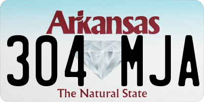 AR license plate 304MJA