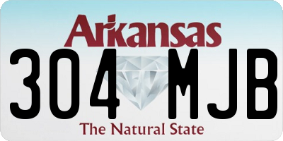 AR license plate 304MJB