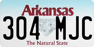 AR license plate 304MJC