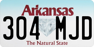 AR license plate 304MJD