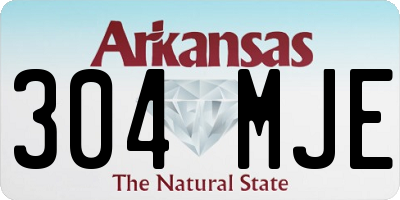 AR license plate 304MJE