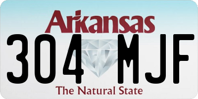 AR license plate 304MJF