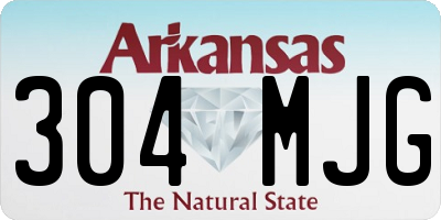 AR license plate 304MJG