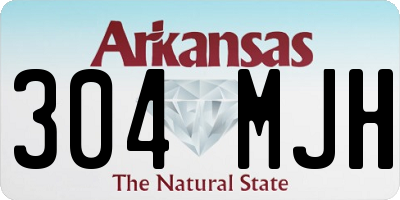 AR license plate 304MJH