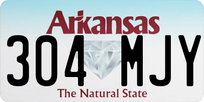 AR license plate 304MJY