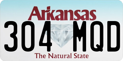 AR license plate 304MQD