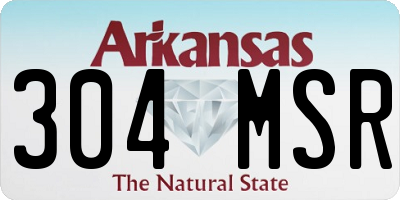 AR license plate 304MSR