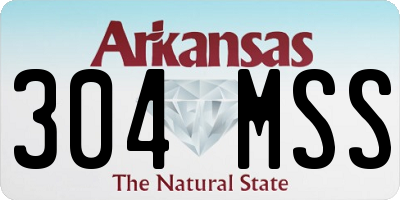 AR license plate 304MSS