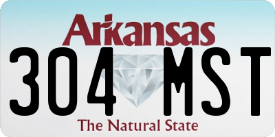 AR license plate 304MST