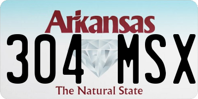 AR license plate 304MSX