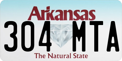 AR license plate 304MTA