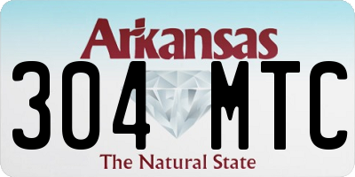 AR license plate 304MTC