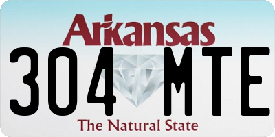 AR license plate 304MTE