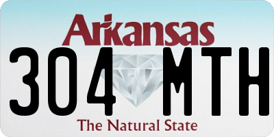 AR license plate 304MTH