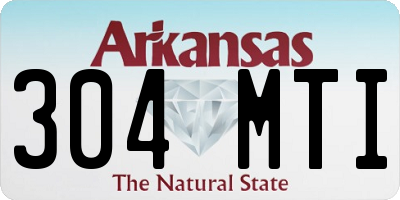 AR license plate 304MTI