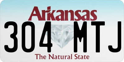 AR license plate 304MTJ