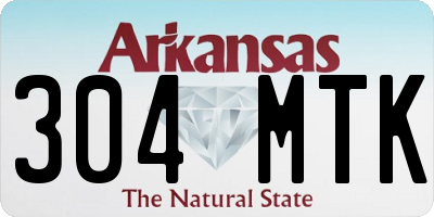 AR license plate 304MTK