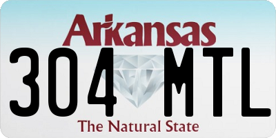 AR license plate 304MTL