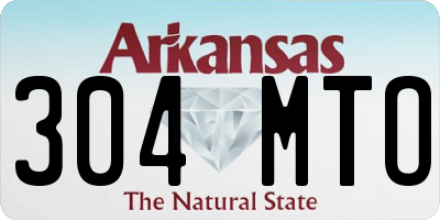 AR license plate 304MTO