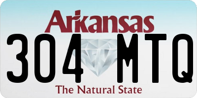 AR license plate 304MTQ