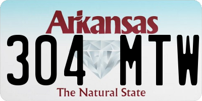 AR license plate 304MTW