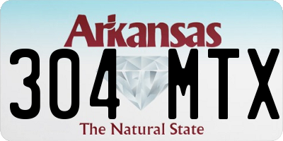 AR license plate 304MTX