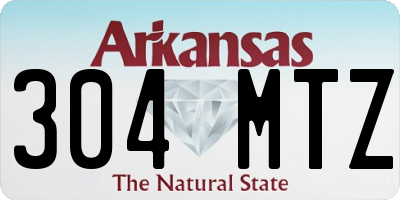 AR license plate 304MTZ