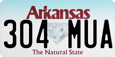AR license plate 304MUA