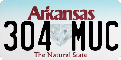 AR license plate 304MUC