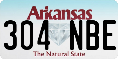 AR license plate 304NBE