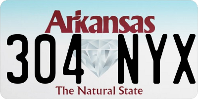 AR license plate 304NYX