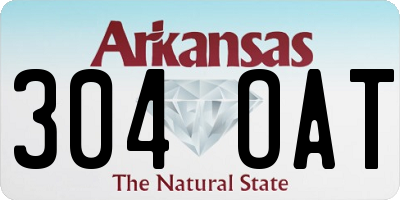 AR license plate 304OAT