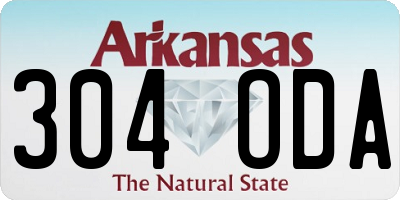 AR license plate 304ODA