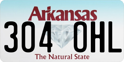 AR license plate 304OHL