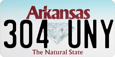 AR license plate 304UNY