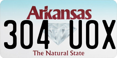 AR license plate 304UOX